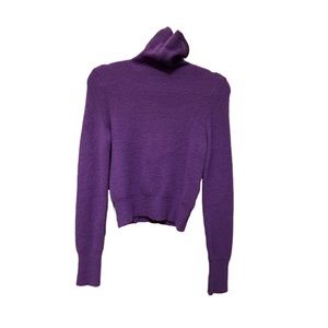 BRAND NEW Purple Zara Soft Feel Knit Turtleneck Sweater - Size S